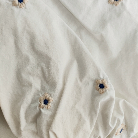 Zara cotton cropped flower top - Picture 7 of 9